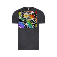 Vintage Black rainbow pride cowhide tumbler Vintage Tee - FaDigitalArtStudio