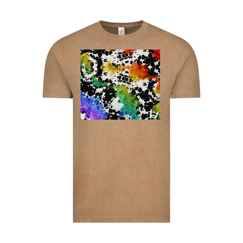 Rainbow Pride Cowhide Tumbler Vintage Tee by FaDigitalArtStudio | Teevron