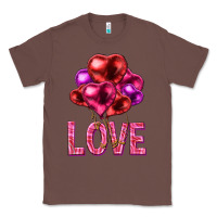 Chestnut Love heart balloons Valentine's Day Classic Tee - HowdyJamesFarm