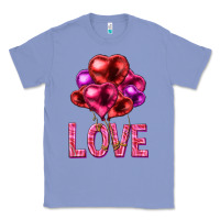 Colony Blue Love heart balloons Valentine's Day Classic Tee - HowdyJamesFarm