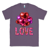 Lavender Love heart balloons Valentine's Day Classic Tee - HowdyJamesFarm