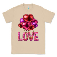 Mushroom Love heart balloons Valentine's Day Classic Tee - HowdyJamesFarm