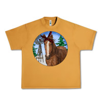 Peanut Butter Horse Christmas Urban Heavy Tee - RanaPortraitStore