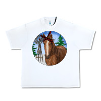 White Horse Christmas Urban Heavy Tee - RanaPortraitStore