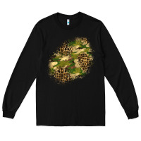 Black camouflage and leopard patch  5 Long Sleeve Tee - BundleAndBundleShop