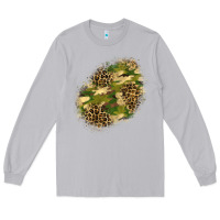 Moon Dust camouflage and leopard patch  5 Long Sleeve Tee - BundleAndBundleShop
