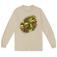 Mushroom camouflage and leopard patch  5 Long Sleeve Tee - BundleAndBundleShop