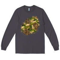 Smoke camouflage and leopard patch  5 Long Sleeve Tee - BundleAndBundleShop