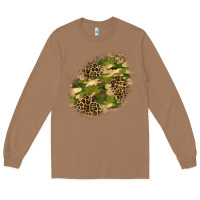 Toasted Coconut camouflage and leopard patch  5 Long Sleeve Tee - BundleAndBundleShop