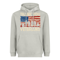 Moon Dust Thank You Veterans American Flag Patriotic Heavyweight Hoodie - baoMotion