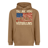 Toasted Coconut Thank You Veterans American Flag Patriotic Heavyweight Hoodie - baoMotion