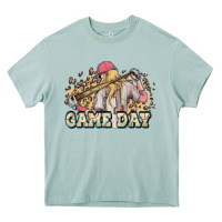 Arona game day baseball leopard Heavy Core Tee - HowdyJamesFarm