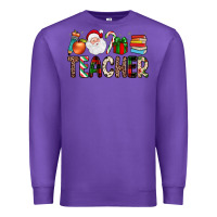Purple teacher christmas Premium Sweatshirt - JahusDesignShop
