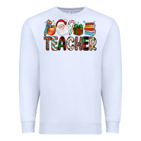 White teacher christmas Premium Sweatshirt - JahusDesignShop