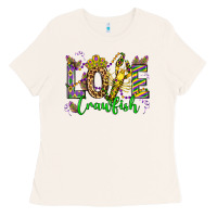 Bone love crawfish mardi gras olivia Ladies Tee - OliviaCreatesArt
