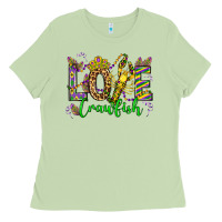 Matcha love crawfish mardi gras olivia Ladies Tee - OliviaCreatesArt