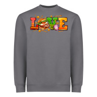 Storm love with hamburger Heavyweight Sweatshirt - AdoDesignShop