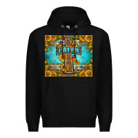 Black Western Faith Cross Butterfly Premium Hoodie - LillyAllenDesigns