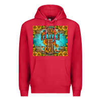 Cardinal Western Faith Cross Butterfly Premium Hoodie - LillyAllenDesigns