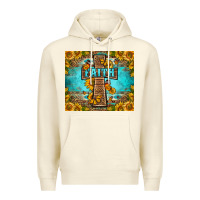 Sandshell Western Faith Cross Butterfly Premium Hoodie - LillyAllenDesigns