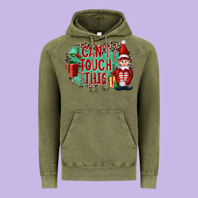 Christmas Can't Touch This Elf Vintage Hoodie Designed By Fadigitalartstudio