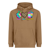 Toasted Coconut peace love loaded tea Heavyweight Hoodie - JahusDesignShop