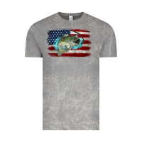 Cloud Rock American Flag Fish Vintage Tee - Jasminsmagicworld