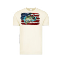 Vintage Arctic American Flag Fish Vintage Tee - Jasminsmagicworld