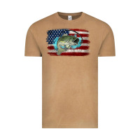 Vintage Camel American Flag Fish Vintage Tee - Jasminsmagicworld