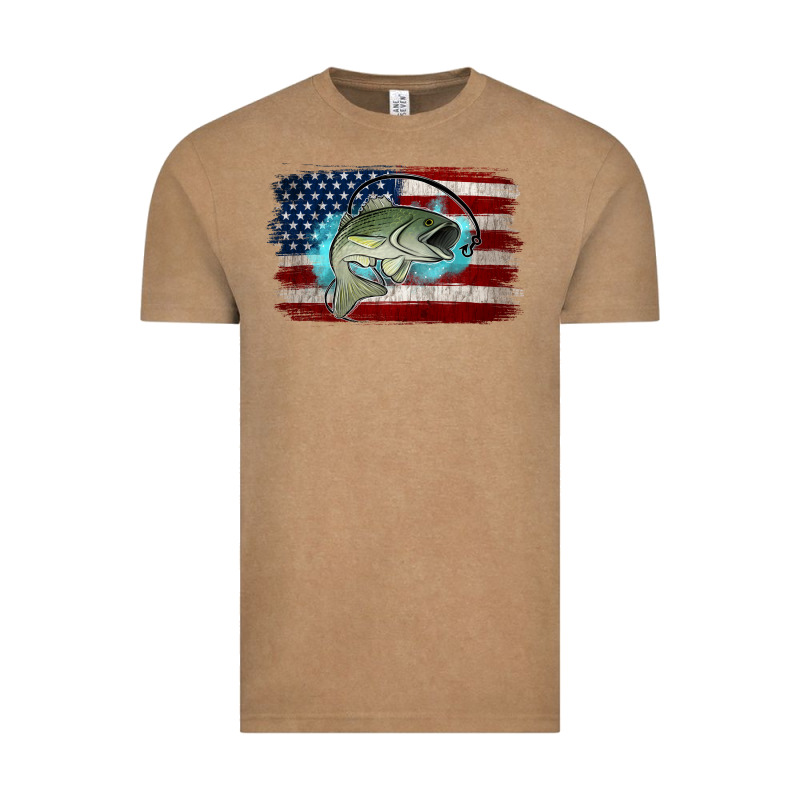 American Flag Fish Vintage Tee by Jasminsmagicworld | Teevron