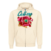 Sandshell call me roses and pink telephone Zipper Hoodie - AdoDesignShop