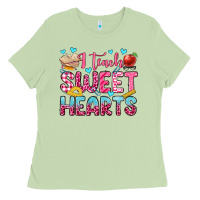 Matcha i teach sweet hearts olivia Ladies Tee - OliviaCreatesArt