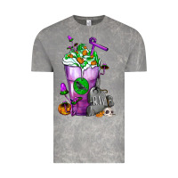 Cloud Rock Halloween Cold Drink Frappe With Tombstone Vintage Tee - FaDigitalArtStudio