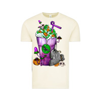 Vintage Arctic Halloween Cold Drink Frappe With Tombstone Vintage Tee - FaDigitalArtStudio