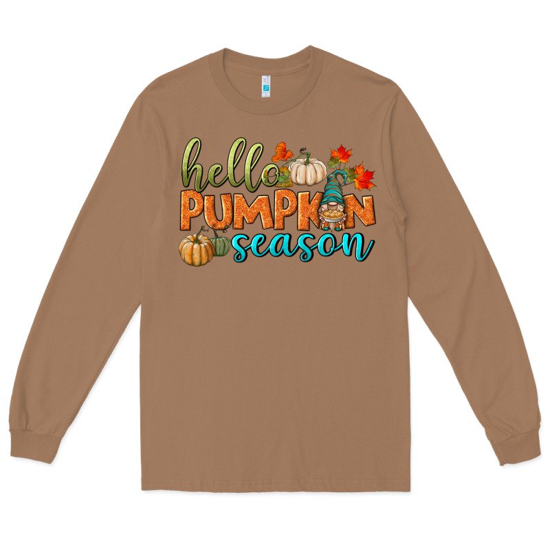 Hello Pumpkin Season Long Sleeve Tee by BundleAndBundleShop | Teevron