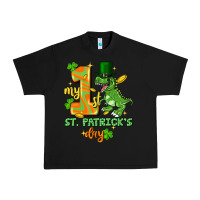 Black my first st. patricks day Urban Heavy Tee - FaDigitalArtStudio