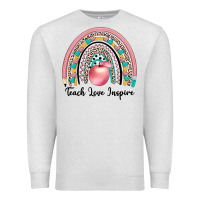 Oatmeal Heather teach love inspire Premium Sweatshirt - JahusDesignShop