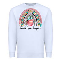 White teach love inspire Premium Sweatshirt - JahusDesignShop