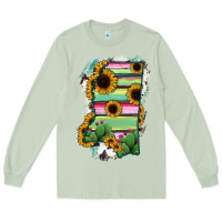 Matcha Mississippi Map Sunflower Cactus Serape Long Sleeve Tee - RanaPortraitStore