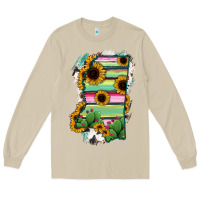 Mushroom Mississippi Map Sunflower Cactus Serape Long Sleeve Tee - RanaPortraitStore