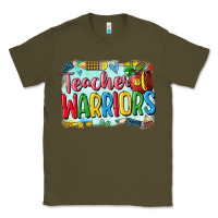 Army Green teacher of warriors Classic Tee - CowGirlArtShop