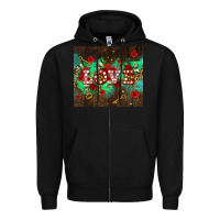 Black love  and leopard with keys Zipper Hoodie - AdoDesignShop
