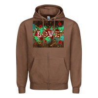 Chestnut love  and leopard with keys Zipper Hoodie - AdoDesignShop