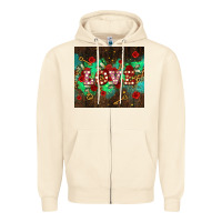 Sandshell love  and leopard with keys Zipper Hoodie - AdoDesignShop
