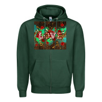 Sports Green love  and leopard with keys Zipper Hoodie - AdoDesignShop