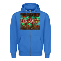True Royal love  and leopard with keys Zipper Hoodie - AdoDesignShop