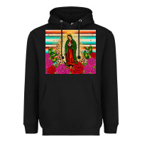 Black our lady of guadalupe cactus leopard Heavyweight Hoodie - JahusDesignShop