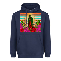 Navy our lady of guadalupe cactus leopard Heavyweight Hoodie - JahusDesignShop