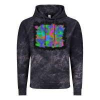 Cloud Black halloween neon leopard background Vintage Hoodie - BundleAndBundleShop