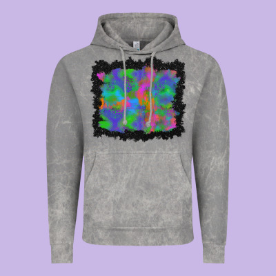 Halloween Neon Leopard Background Vintage Hoodie Designed By Bundleandbundleshop